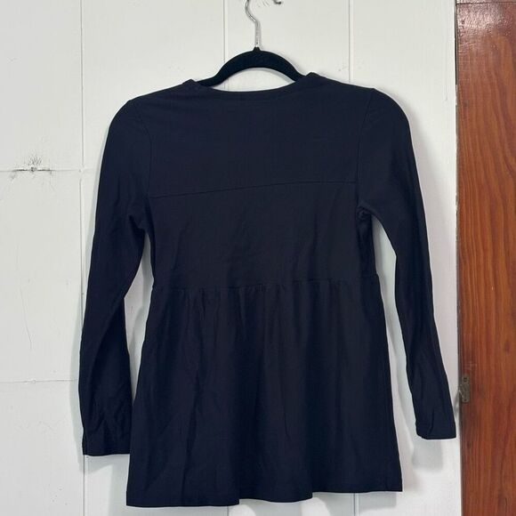 COS Black Peplum Long Sleeve Top XS - Picture 5 of 5